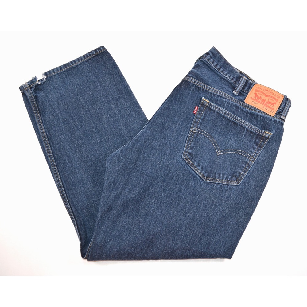 Levi Strauss Levi's 559 Denim Blue Jeans Men's 42x30 (fits 42 x 28.5")